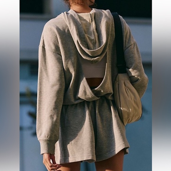 FP Movement Such A Flirt Romper - Gray Size Small NWOT Retail $98 - Picture 3 of 6